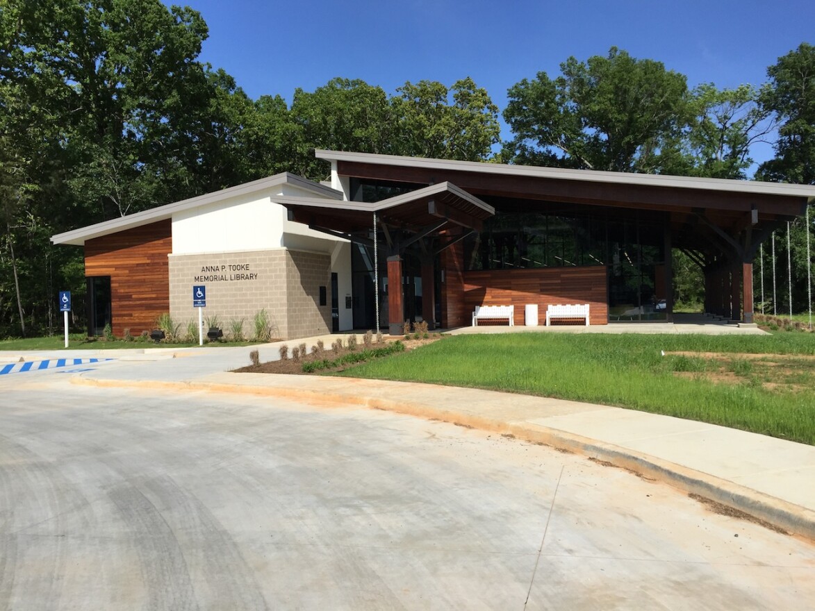 Shreveport-based Prevot Design Services designed the Anna P. Tooke Library. Construction took nearly one year.